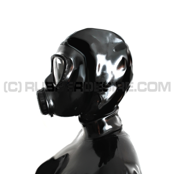 Deluxe Gasmaskenzipperhaube HR-MF mit Sprechmembran - Modell RANKSING MF11 - sofort lieferbar in Groesse S